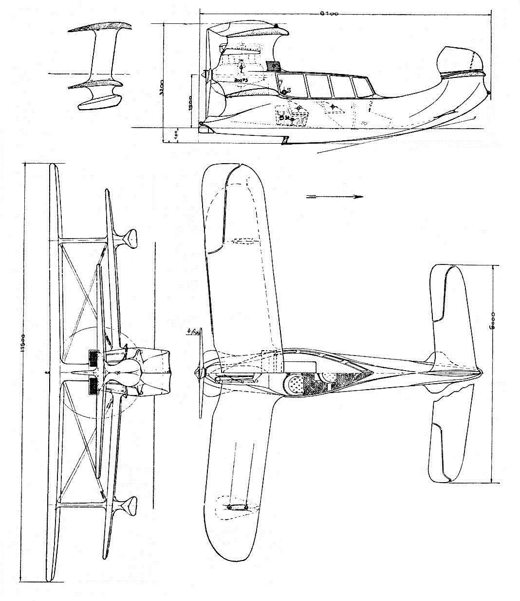 Klemperer Enten-Flugboot